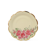 Prato Fundo Pink Flower, 23 cm - 6un.