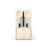 Colher Levoire 20 cm - Noir & Beige - 6un