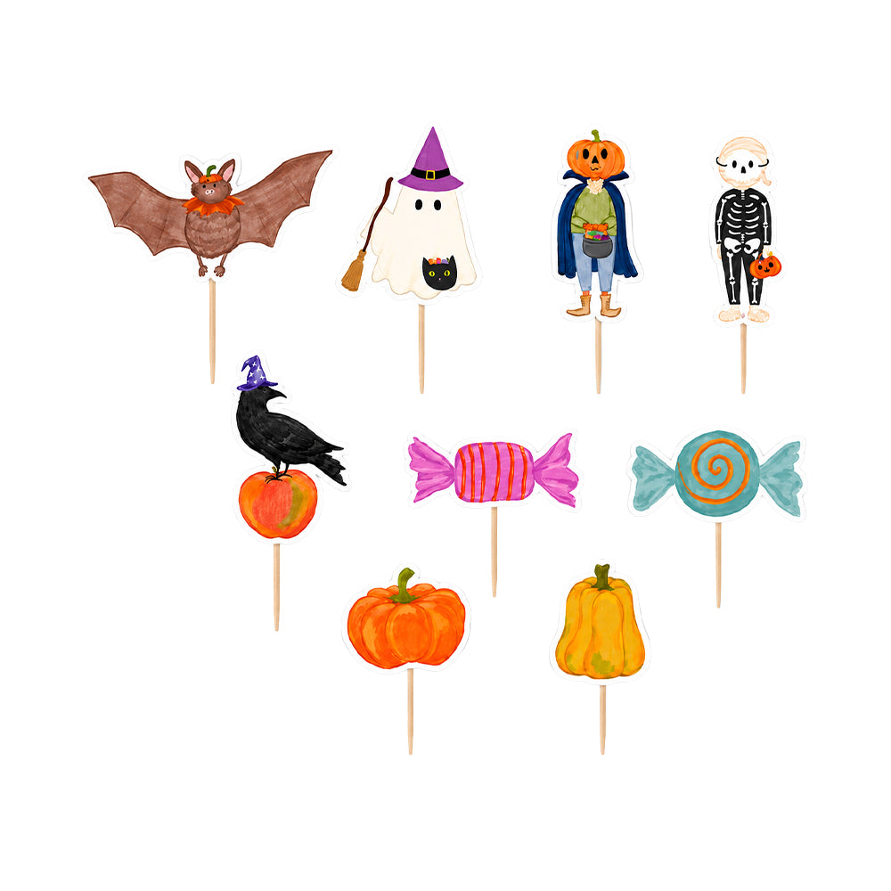 Topper de Cupcake Espirit d’Halloween, 6 cm (9un.)